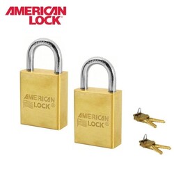 AMERICAN LOCK - AMERICAN LOCK A102TB Som Pirinç Asma Kilit Seti, 40mm