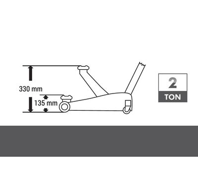 DHT 2 Ton Arabalı Kriko, Pro