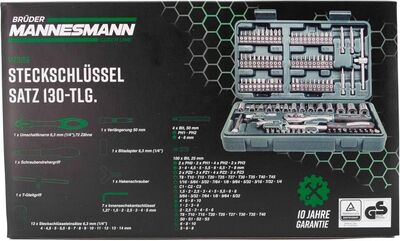 Mannesmann 29166 Lokma Bits Uç Seti,130 Parça