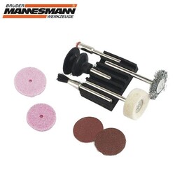 MANNESMANN - Mannesmann 92564 Mini Fırça Zımpara Seti (9 Parça)