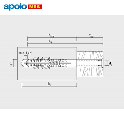 MEA HBR Boşluklu Çerçeve Dübeli (10x100mm, 100 adet)