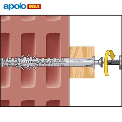 MEA HBR Boşluklu Çerçeve Dübeli (10x100mm, 100 adet) - Thumbnail