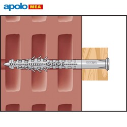 MEA HBR Boşluklu Çerçeve Dübeli (10x100mm, 100 adet) - Thumbnail