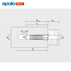 MEA MZ 8 Dübel (8x48mm, 100 adet) - Thumbnail