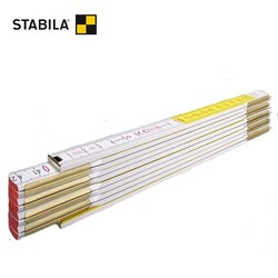 STABILA - STABILA 1128 Mafsallı Ahşap Metre (Gizli Perçin)