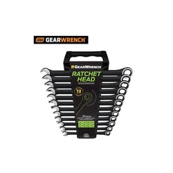 GEAR WRENCH - GEAR WRENCH 9412BE Kombine Cırcırlı Anahtar Seti, Metrik, 12 Parça 