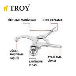 TROY 21801 Matkap Tezgahı Mengenesi, 23cm - Thumbnail