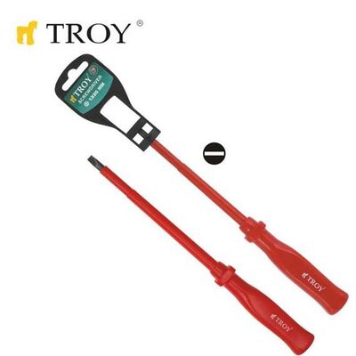 TROY 22122 Düz İzoleli Tornavida (5,5x220mm)