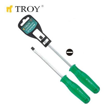 TROY 22130 Çakmalı Düz Tornavida (5,0x75mm)