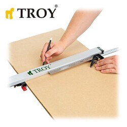 TROY 25006 Kıskaçlı Alüminyum Testere Kılavuzu, 91cm - Thumbnail