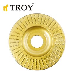 TROY - TROY 25071 Avuç Taşlamalar için Ahşap Törpü Diski, Düz Yassı