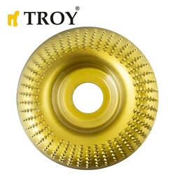 TROY - TROY 25074 Avuç Taşlama için Ahşap Aşındırıcı Disk, Toroidal, 125mm