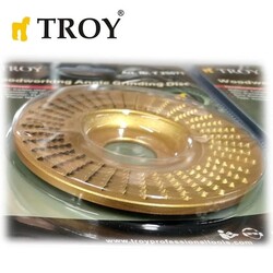 TROY 25075 Avuç Taşlama için Ahşap Aşındırıcı Disk, Düz Yassı, 125mm - Thumbnail