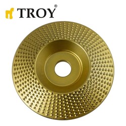 TROY - TROY 25076 Avuç Taşlama için Ahşap Aşındırıcı Disk, Trapezoidal, 125mm