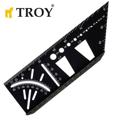 TROY 25901 Alüminyum Kırlangıç Geçme İşaretleme Gönyesi 