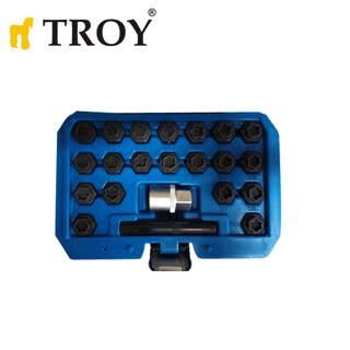 TROY 26154 Volkswagen Bijon Somunu Lokma Seti, 22 Parça