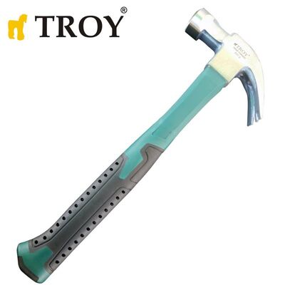 TROY 27247 Fiberglas Saplı Çatal Çekiç (500gr)