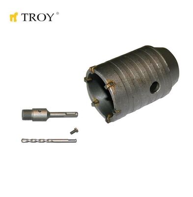 TROY 27460 Elmas Beton Panç (Ø 50mm) + Adaptör (110mm)