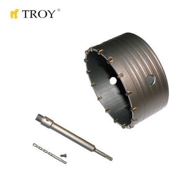 TROY 27470 Elmas Beton Panç (Ø 120mm) + Adaptör (250mm)