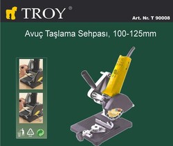 TROY 90008 Avuç Taşlama Sehpası, 100-125mm - Thumbnail