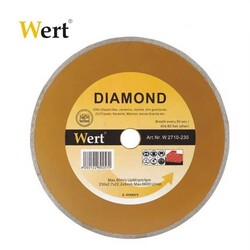 WERT - WERT 2710-230 Seramik-Fayans Elmas Testere (230mm)