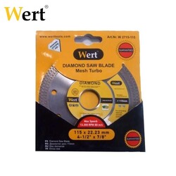 WERT 2715-115 Elmas Testere, Beton 115mm - Thumbnail