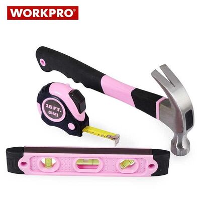 WORKPRO W009012 Çantalı Pembe El Aletleri Seti, 103Parça