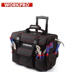 WORKPRO - WORKPRO W009029 Tekerlekli Alet Çantası, 176 Parça